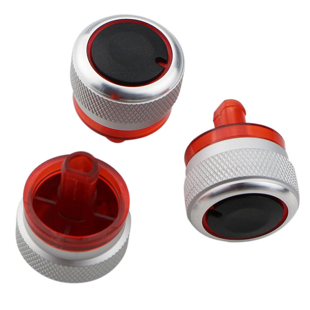 Set Of 3 Air Conditioning Climate Control Knob Button Switch Easy Installation For Peugeot 206 207 Car Interior Comfort