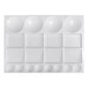 Portable Plastic Painting Palettes 33x25cm Multiple Compartment Tray For Acrylic Oil Watercolor Art Supplies