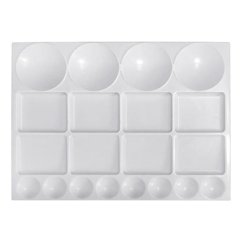 Портативные пластиковые палитры для рисования 33x25 см Многосекционный лоток для акриловых, масляных, акварельных красок и художественных принадлежностей 1