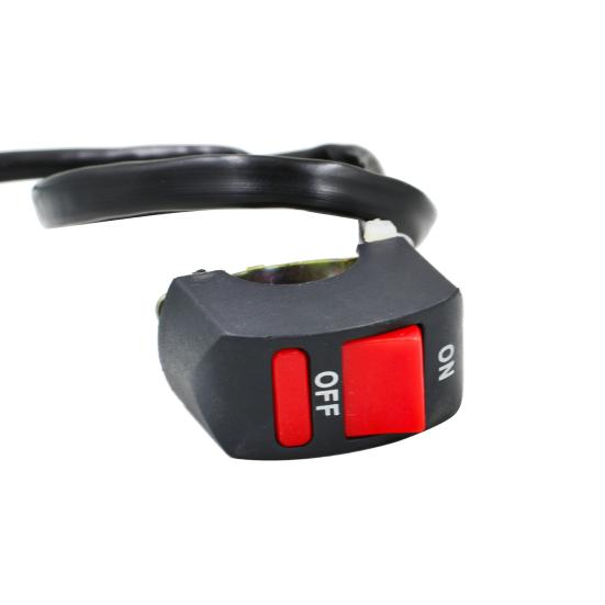 Motorcycle Headlight Handlebar Toggle Switch Screw Mount Light On-Off Main Vice Control Switch Motorbike Dirt Bike ATV UTV Scooter Accessories