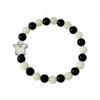 Halloween Ghost Lightup Glass Beaded Bracelet For Festival Celebrations