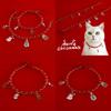2023 Pet Christmas Velvet Collar With Metal Oil Drops Pendant Elderly Tree Gloves Socks Bow Tie Cat Dog Necklace