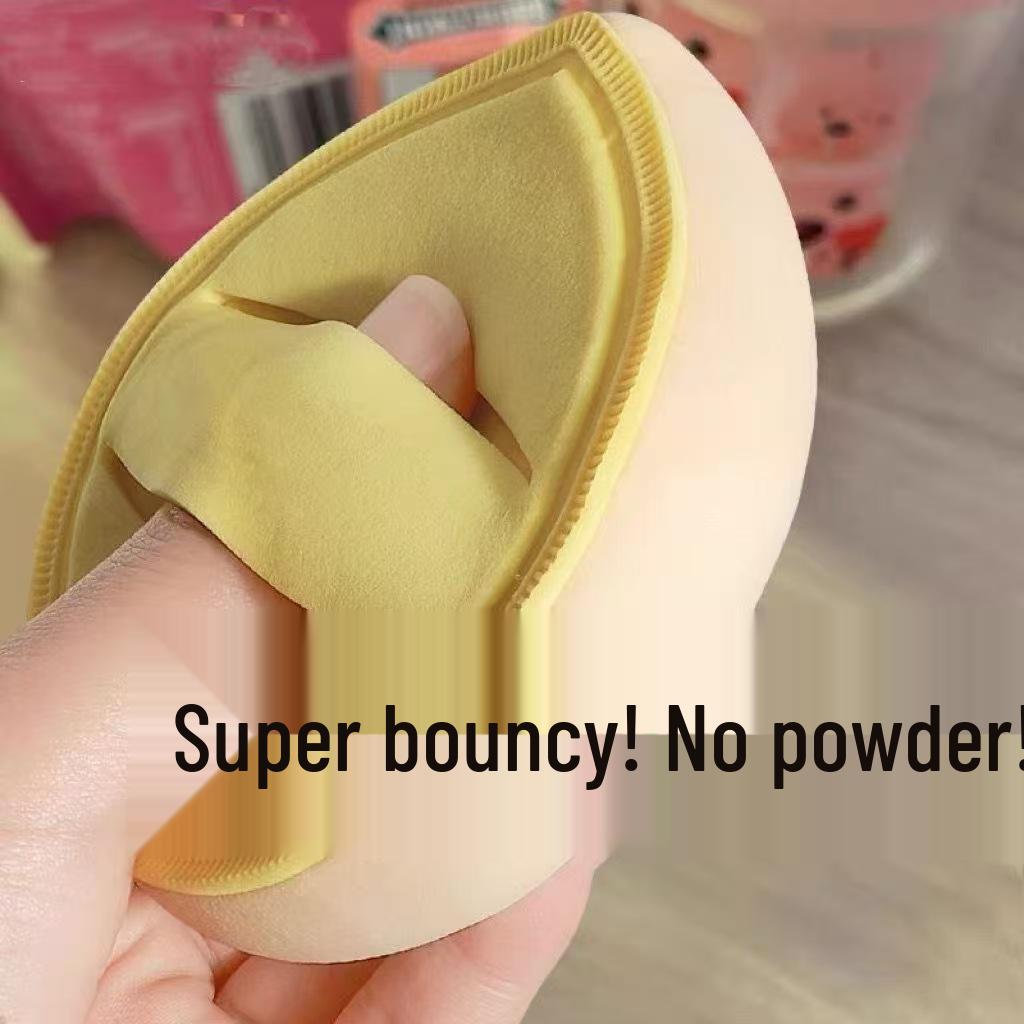 TYXY Macaron Soft Elastic Puff: Perfect for Wet & Dry Application, No Caking, Washable, Ideal for Foundation Cushion.