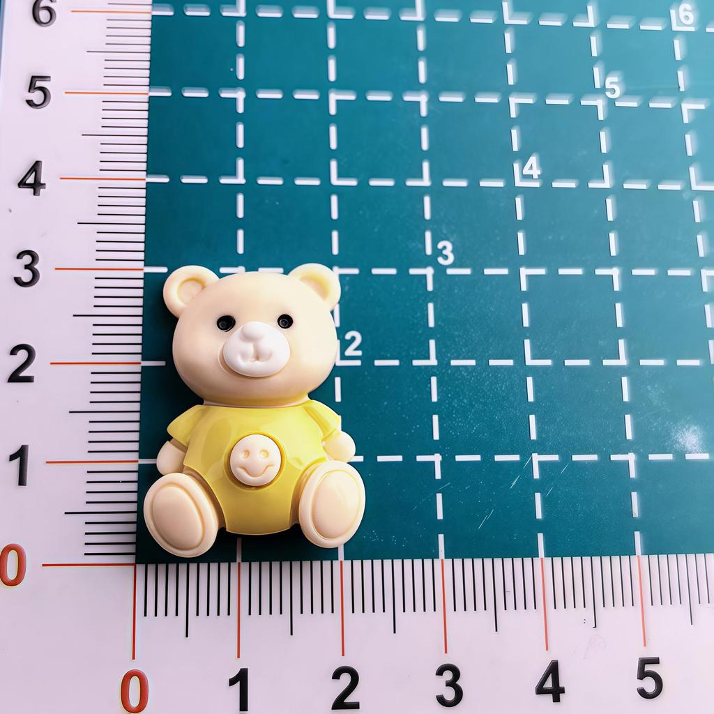 Cartoon Mary Bear Resin Shoe Charms & DIY Accessories