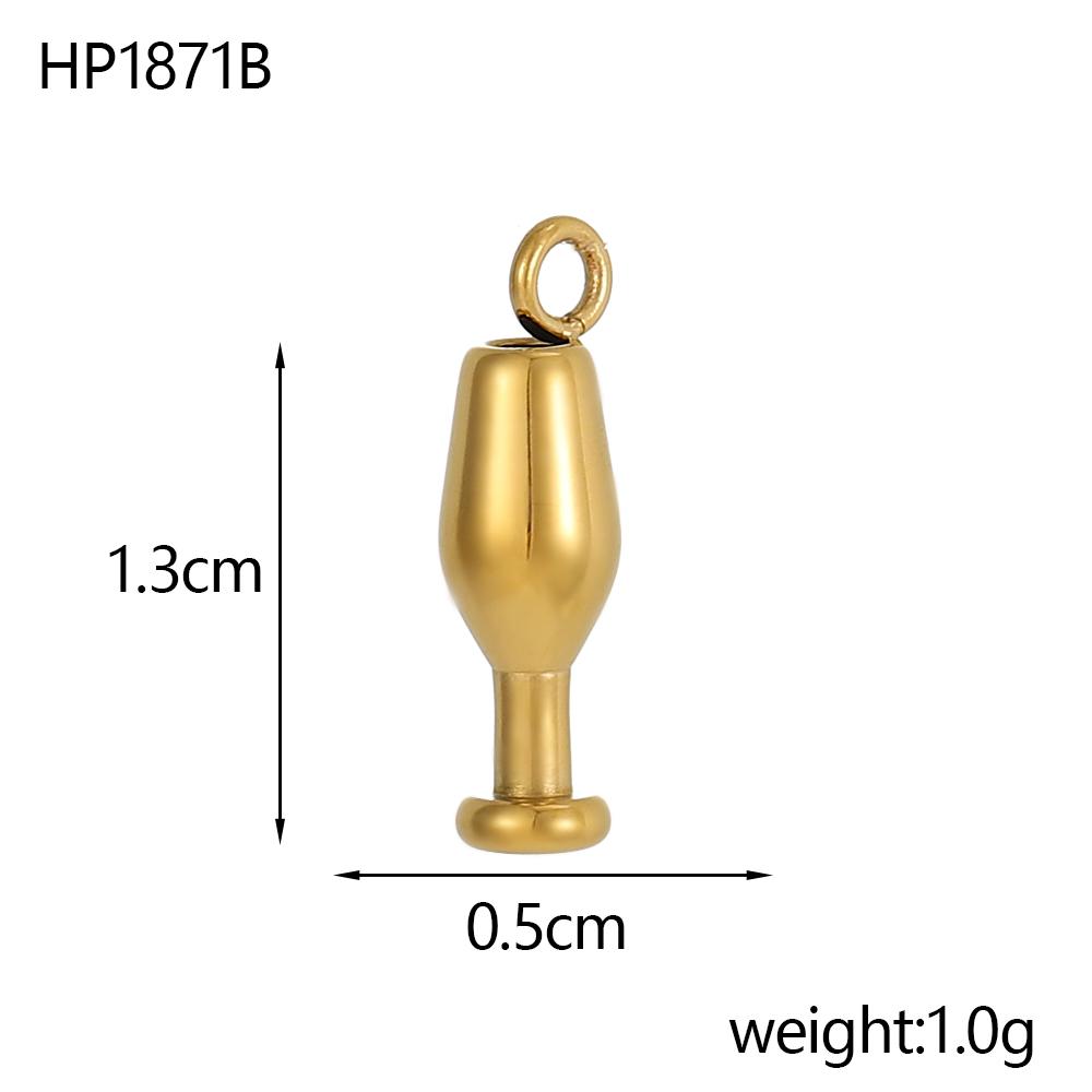 CARLIDANA Stainless Steel Coffee Teapot Cup Bike Scissors Charms White Collar Leisure Series Gold Plated DIY Charm Accessories