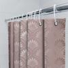 Pink and White Floral Shower Curtain for Bathrooms Extra Long Waterproof Bathroom Decorations (180x240cm)
