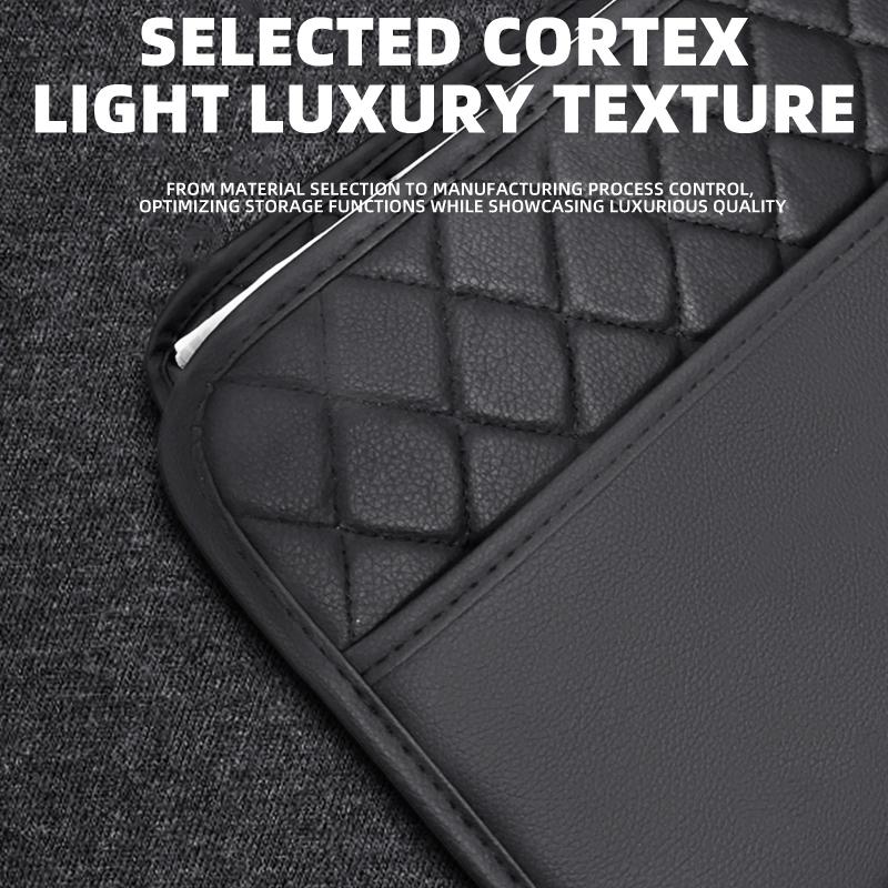 New Car Backseat Luxury Leather Storage Bags Hanging Organizer Box Car Accessorie For Volkswagen VW Jetta Scirocco Polo 6R Rline