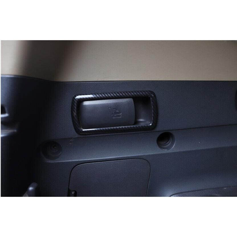 For Toyota RAV4 2006-2012 Carbon Fiber Rear Door Trunk Handle Lock Frame Trim