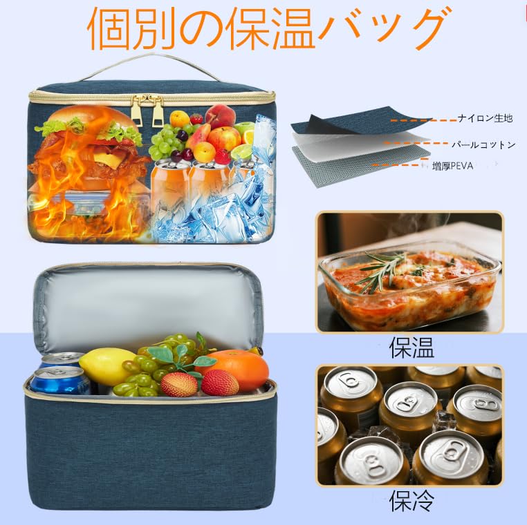 Large Capacity Insulated Backpack Cooler Box Cooler Bag Lunch Bag Insulated Cooler Lunchbox Compatible with Laptops with USB Port Stylish Bag with
