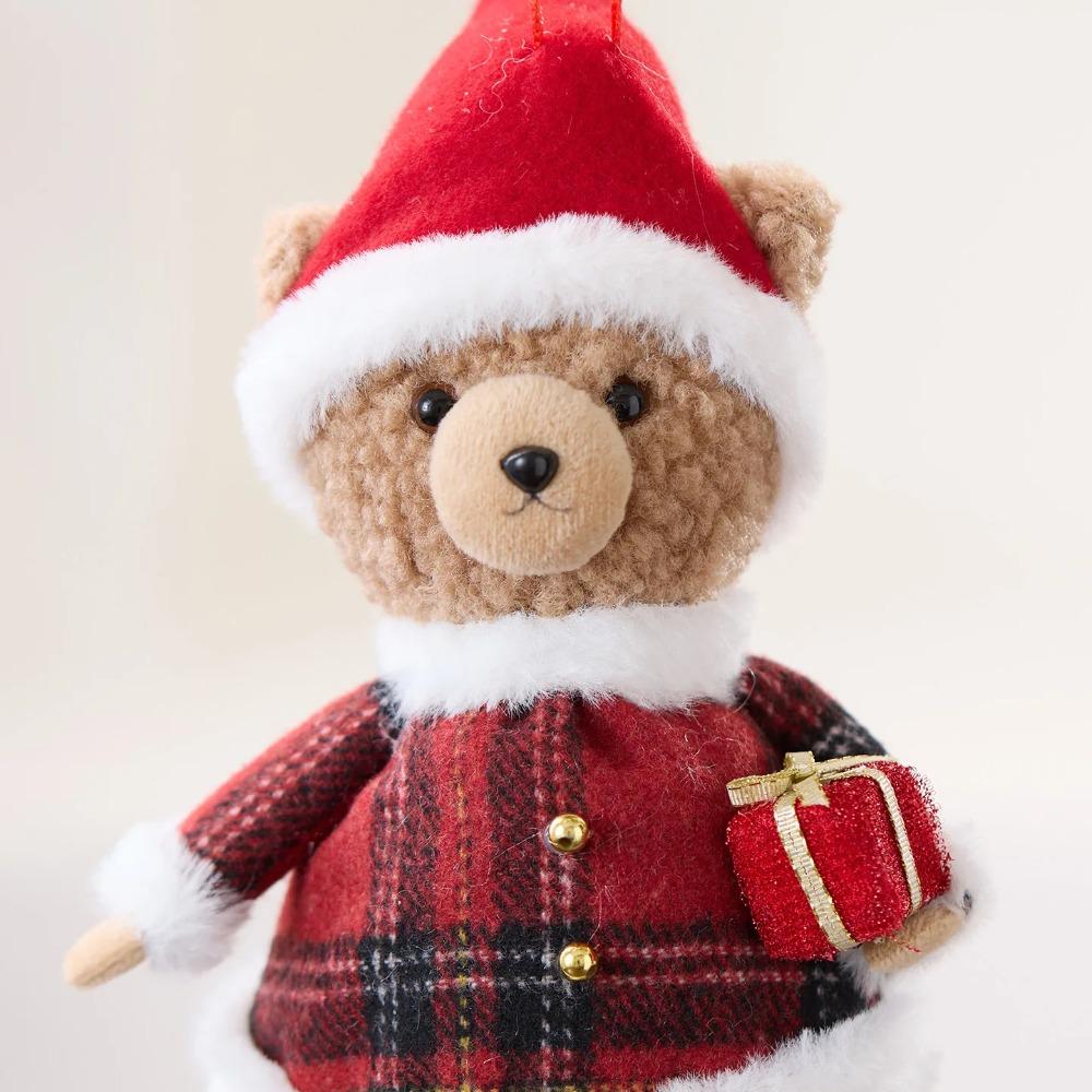 2026 Christmas Decoration News Cute Bear Dolls Pendant Christmas Tree Hanging Oranment Navidad New Year Home Decor Kids Gifts
