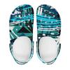 Printed White EVA Clogs for Women Men Lightweight Breathable Slip On Garden Shoes Summer Beach Pool Bathroom Sandals Daily Wear