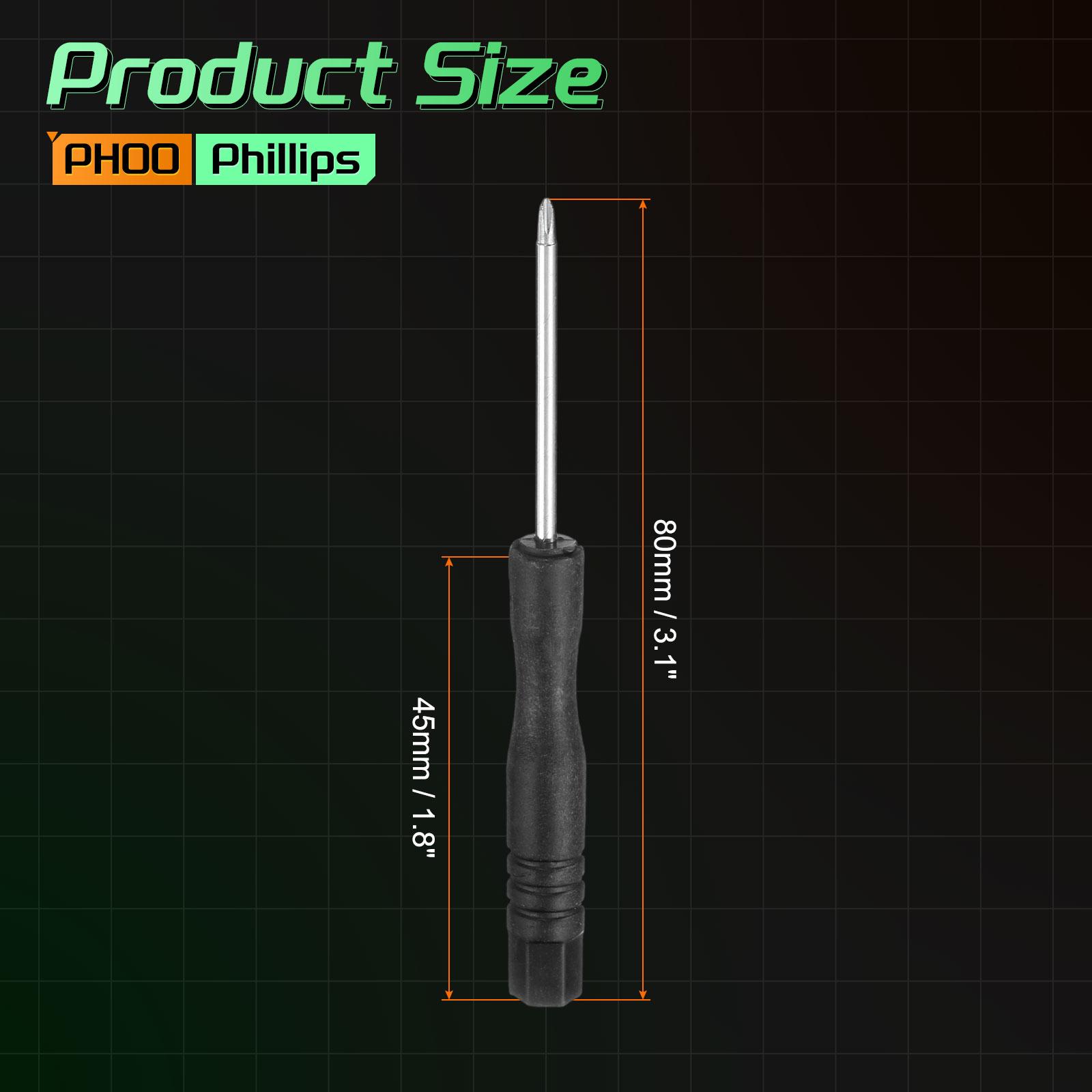 

8/12/20pcs PH1 PH2 PH00 Mini Phillips Screwdriver Carbon Steel Screwdrivers with Ergonomic Handle for DIY Repairing Hand Tools 8pcs