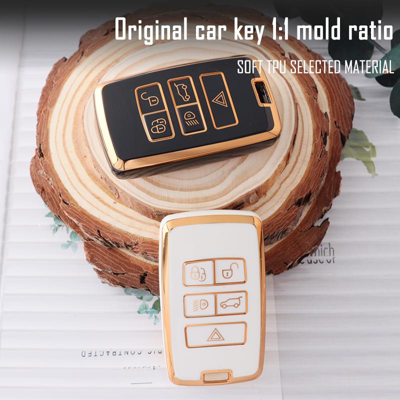 Soft Tpu Car Key Case For Land Rover Range Rover Sport Evoque Velar Discovery 5 Jaguar Xe Xf E-Pace F-Pace A9 A8 X8 Xj Xfl Xjl