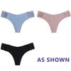 Sexy Ice Silk Panties Low-waist Traceless G-String Thong Lingerie Ladies Large-sized Breathable Lace Underpants