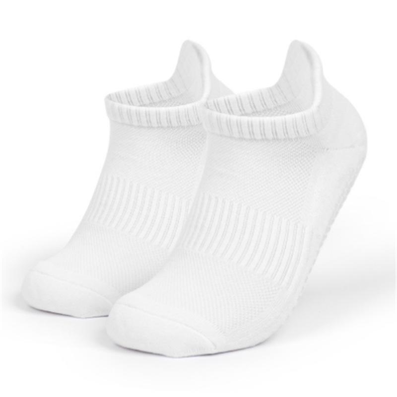 

Unisex Shock-Absorbing Non-Slip Yoga Socks for Pilates & Barre Workouts One Size белый