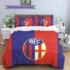 Bologna FC Pattern Bedding Home Decoration Birthday & Festival Gift (1 * duvet cover + 2 * pillowcase, without core)