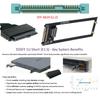 NFHK U.2 SFF-8639 Host to PCI-E Ruler 1U GEN-Z EDSFF 9.5mm 15mm 25mm Short SSD E1.S Heatsink PM9A3 PM9D3 P5801X Carrier Adapter