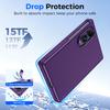 Slim Protective Case for Samsung Galaxy Z Fold8 with Camera Guard and Raised Screen Bezel-Purple