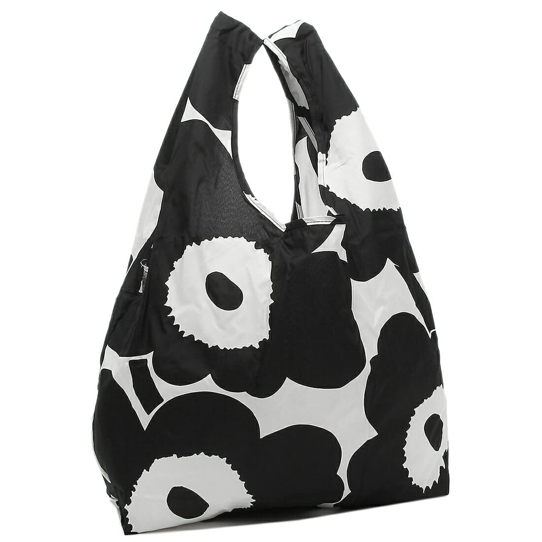 

Marimekko Unikko Tote Bag, Eco Bag, Smart Bag, Black and White, Women s, 091492 190, A4 Compatible [Used]