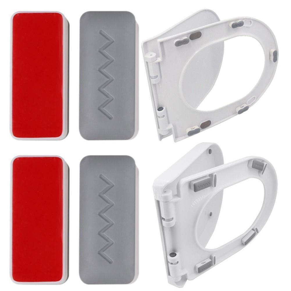 4pcs Toilet Seat Bumper Shockproof Anti-slip Toilet Cover Gasket Toilet Seat Cover Bathroom Hardware Buffer Bumpers Replacement