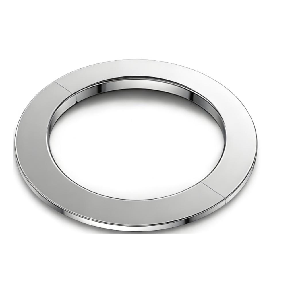 Split Escutcheon Plate Easy Installation Stainless Steel Escutcheon Plate Peel-and-Stick Pipe Collar Long-Lasting for Kitchen