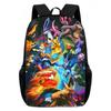Cartoon Pikachu Backpacks Print Primary Software Backpacks for Boy and Girls Best Gifts Lightweight Cartoon School Bag for Kids