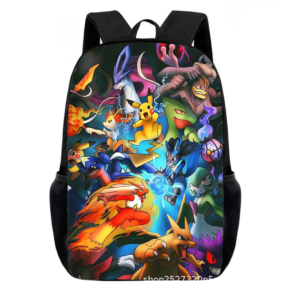 Cartoon Pikachu Backpacks Print Primary Software Backpacks for Boy and Girls Best Gifts Lightweight Cartoon School Bag for Kids
