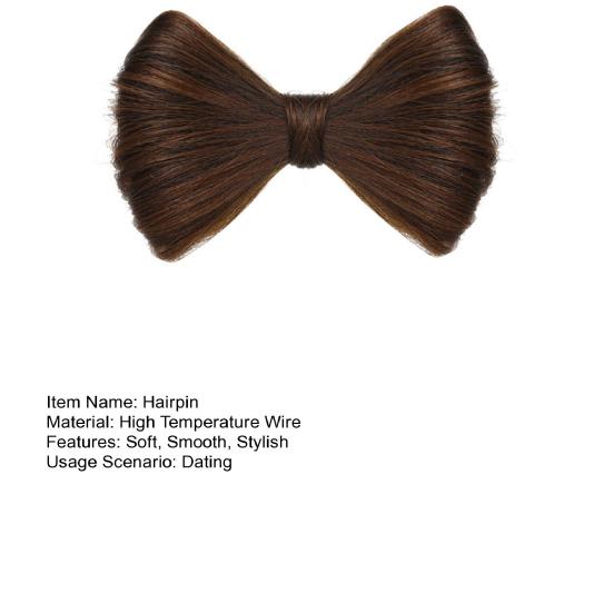 Beautifully Bow Hair Clip Smooth Elegant Hodeplagg