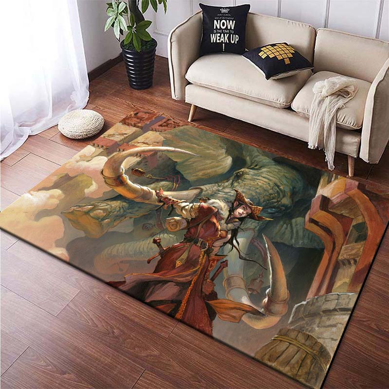 3D Printed African Elephant Face Close-up Animals Rugs for Bedroom Home Decor Play Mats Living Room Carpets Non-slip Floor Mats