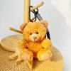 Wearable Teddy Bear Keychain Pendant – Plush Toy Gift for Graduation Season with Logo Print