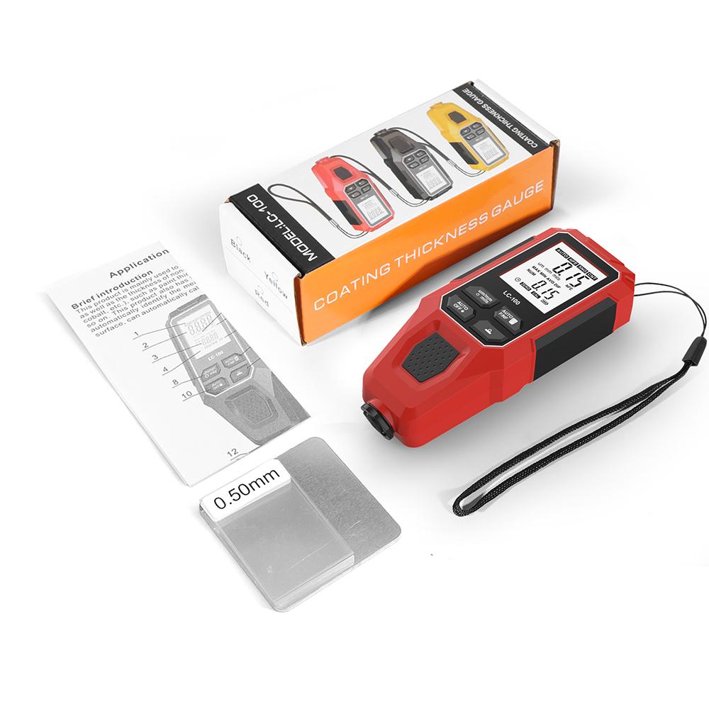 JUANJUAN Car Paint Thickness Gauge Electroplate Metal Coating Thickness Gauge for Car 0-2000um Fe & NFe Coating Tester Meter