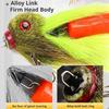 Fishing Lure Deer Hair Mouse 21cm 40g Sinking Hard Bait Fork Tail Artificial Lure Steel Hooks Bass Trout Casting Fishing Gear