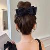 Fabric Sweet Bow Hair Claw Women Elegant Hair Clamp Bun Updo Hair Clips Korean Girls Barrettes Headwear Women Style Accessories