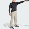adidas Trainingshose Unifarben Logo Elastischer Bund Sport Lange Hose Herren Unterteile Kieselgrau IS3790