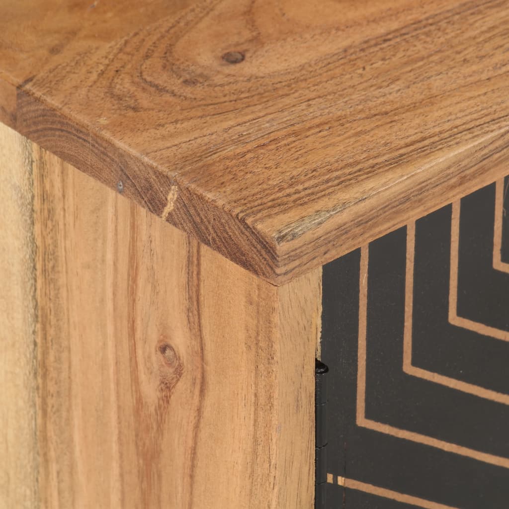 TV Stand 115 X 30 X 39 Cm Solid Acacia Wood