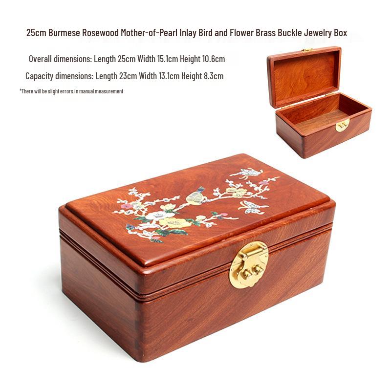 Burmese Rosewood Jewelry Box: Solid Wood Accessory Storage In Various Styles - Chinese Style Wedding Collection