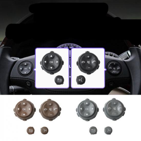 Black R&L Steering Wheel Switch Button for Mercedes-Benz W221 S 2006-2009