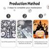 Halloween Pearl Painting Set Witch Pumpkin 5D DIY Pearl Art Home Bedroom Wall Decor Handmade Gift Craft Kit Holiday Party Decoration
