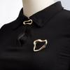 Broches Irregulares Geométricos Exquisitos Pines de Cincha para Cintura en Forma de Corazón Para Mujeres Hombres Vintage Casual Versátiles Accesorios Fijos para Ropa