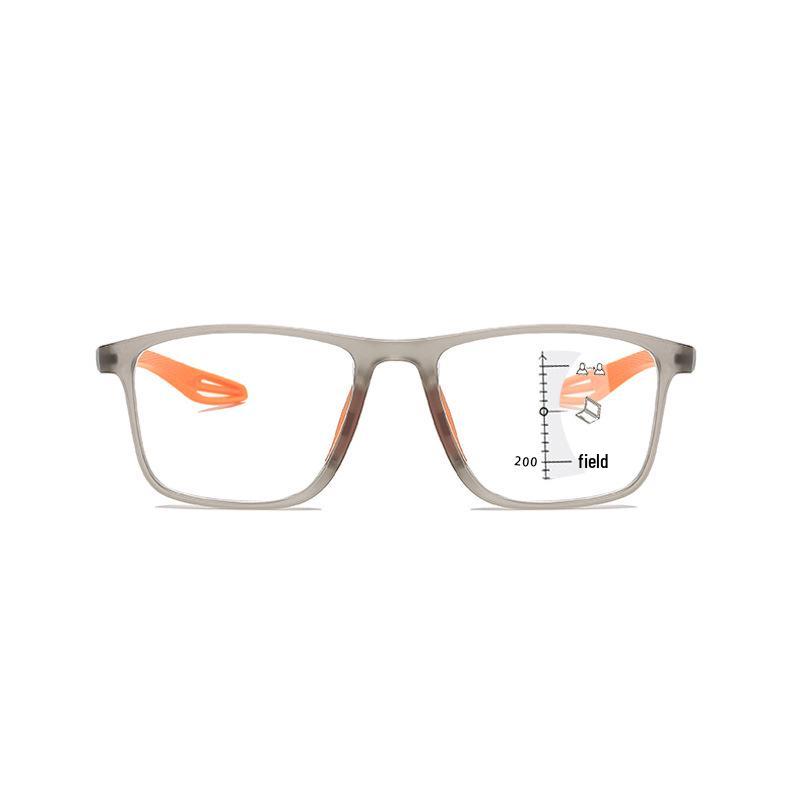 HD Sports Style Anti-Blue Light Ultra-Light Progressive Reading Glasses for Near and Far Vision