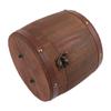 With Buckle Wood Barrel Canister Portable Antique Mini Storage Box Wooden Tea Leaf Barrel  Home