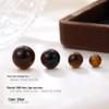 Banyan Tree Silver Tiger Eye Stone Earrings: Retro & Fashionable High-End Autumn/Winter Women's Jewelry
