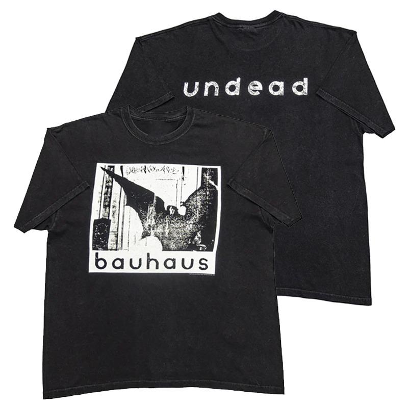 New Bauhaus Band Gothic Rock Trend Brand American Streetwear Retro Short-sleeved Men's Pure Cotton Printed T-shirt
