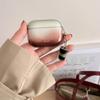 Mint Latte Transparent Gradient IMD Earphone Case with Ring for Airpods 1, 2, 3, 4, Pro, Pro2, Pro3