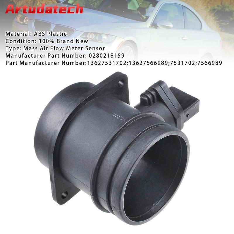 Artudatech Mass Air Flow Meter Sensor For BMW E82 E87 E90 E91 E92 2004 2005 2006 2007 2008 2009 2010 2012 0280218159 Car Parts