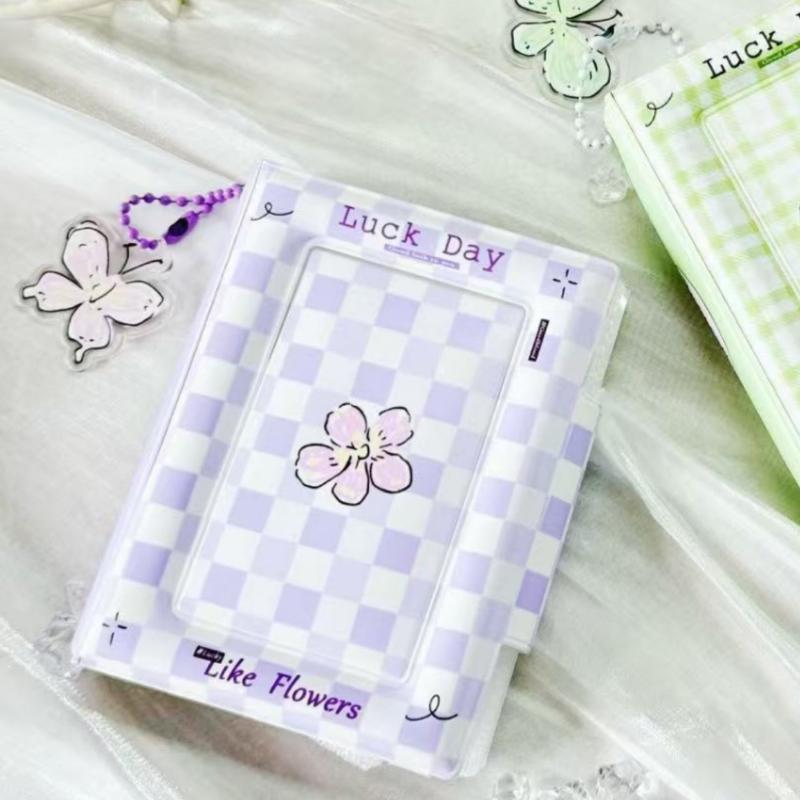3 Inch 32 Pockets Photo Album Photo Card Postcard With Button Card Star Album Lomo Card Collector Card Photo Card Binder
