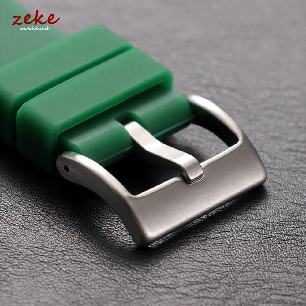 Soft Silicone Rubber Watch Strap 20mm 22mm Men Women Sport Waterproof Breathable Wrist Band Pin Buckle Bracelet for Seiko SKX007