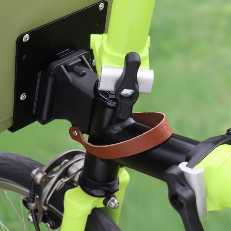 2-10 Pcs Bike Quick Release Handle Belt Quick Release Rope Folding Leather Pull Bike Carrier for Brompton Bicycle Accessories