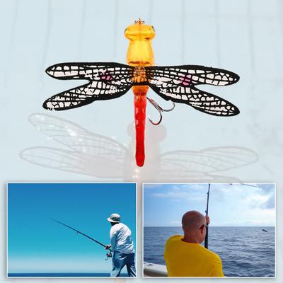 7.5cm/6.2g Szitakötő Műcsali Vízfelszíni Légy Mászó Bionikus Csali Horgászathoz