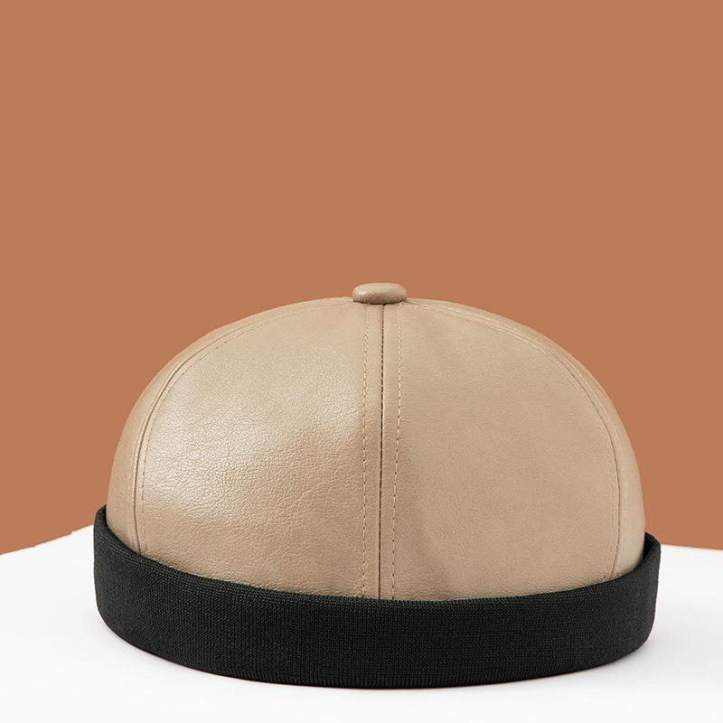 Spring and summer new men's and women's hip-hop casual melon fur hat warm cold hat yuppie fashion retro trendy pu landlord hat